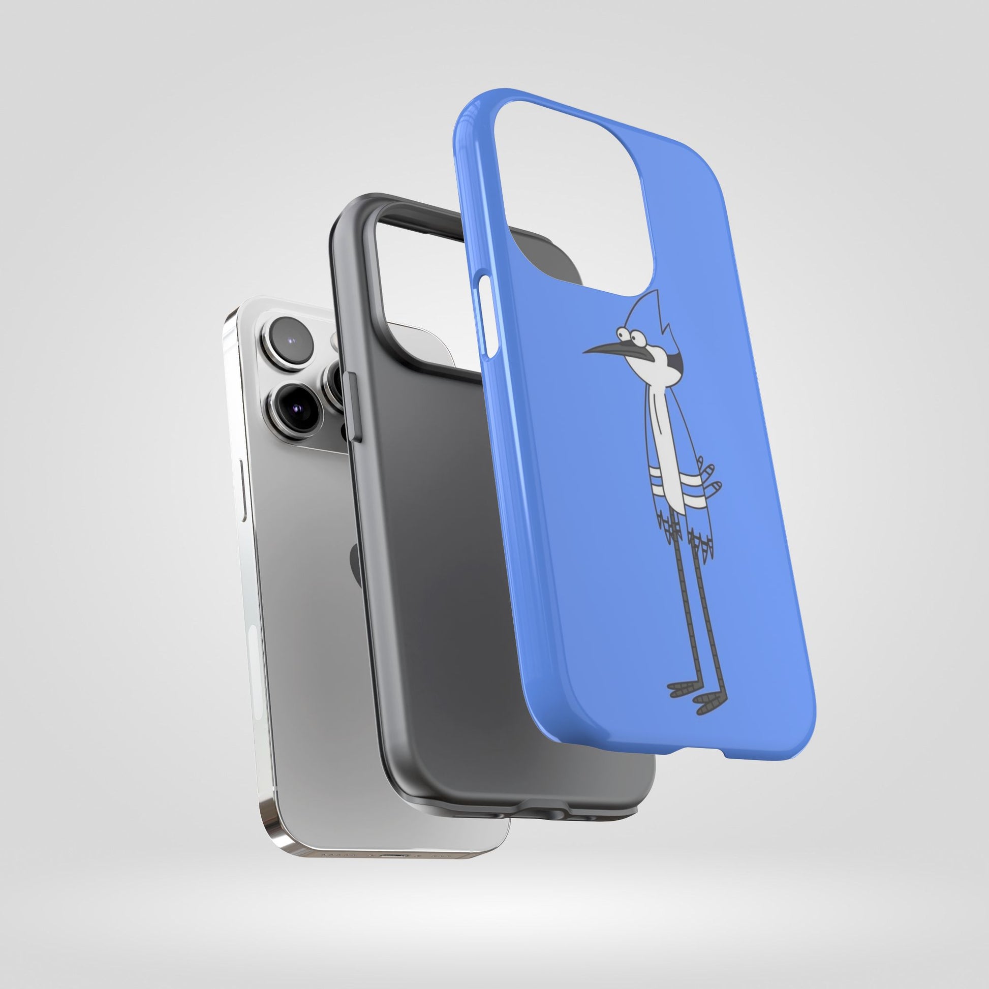Regular Show Bold Blue Phone Case with Cartoon Design - Roe Creation