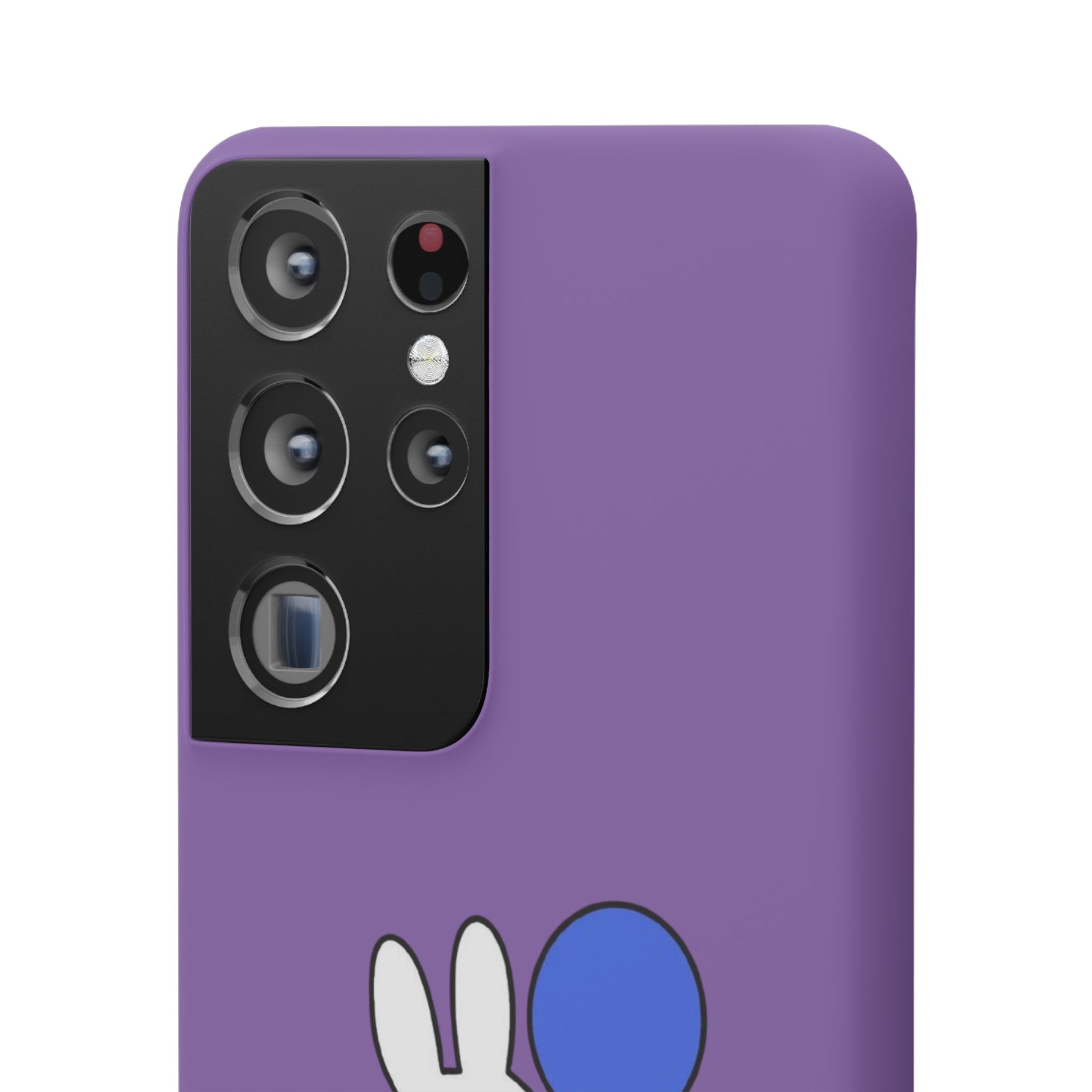 Miffy Phone Case, iPhone, Samsung Snap Case - Cartoon Fun Purple Phone Accessory for Kids and Adults - Roe Creation