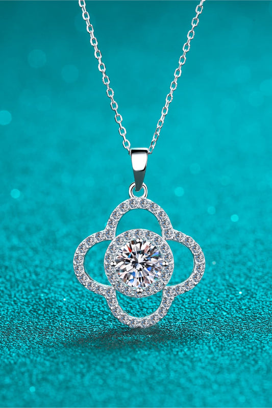 1 Carat Moissanite 925 Sterling Silver Necklace - Roe Creation