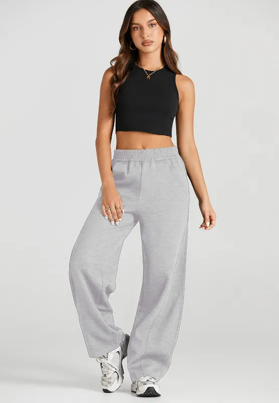 Elastic Waist Sweatpants with Pockets - Roe Creation
