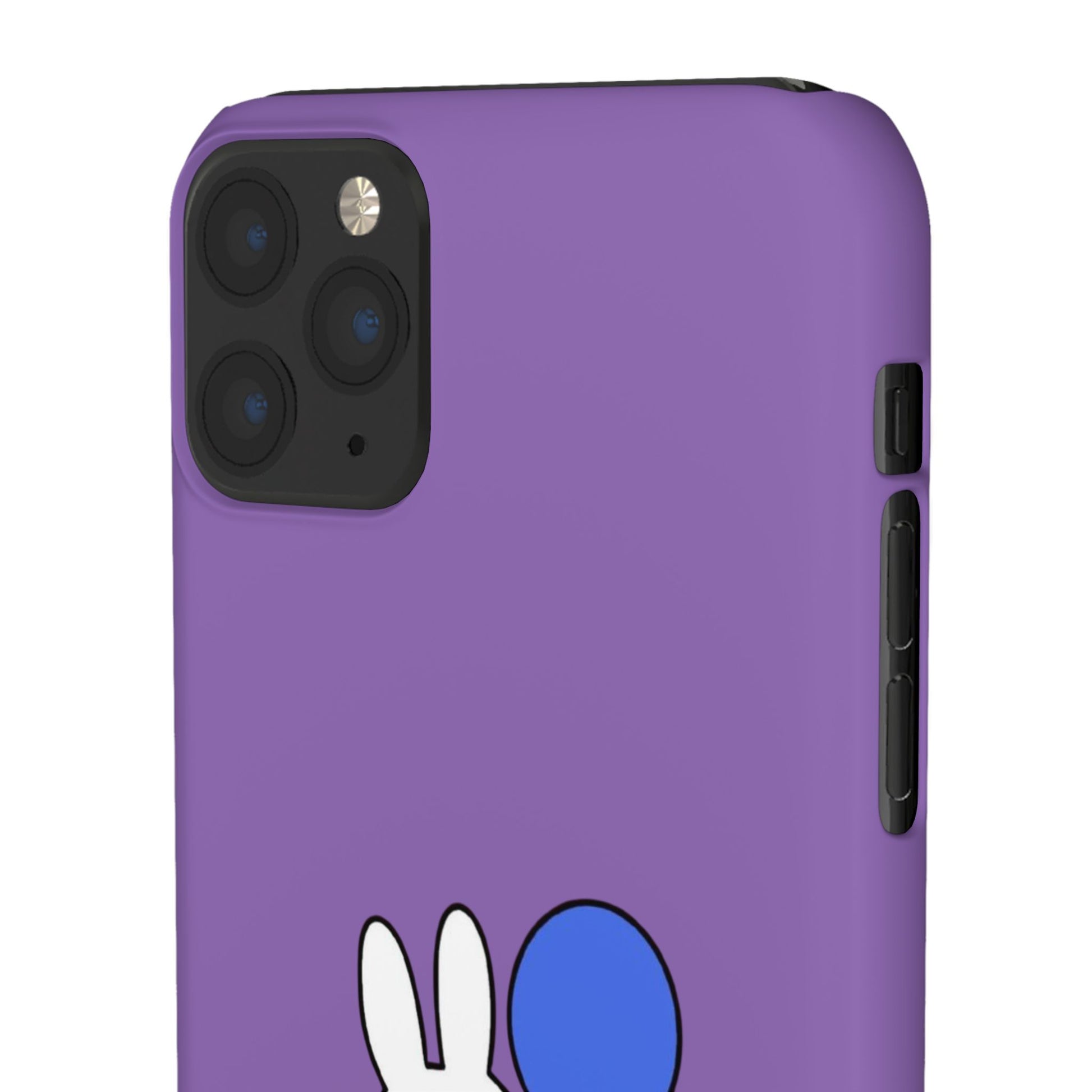 Miffy Phone Case, iPhone, Samsung Snap Case - Cartoon Fun Purple Phone Accessory for Kids and Adults - Roe Creation