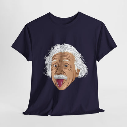 Funny Einstein Unisex Heavy Cotton Tee - Perfect for Science Lovers and Gift Giving