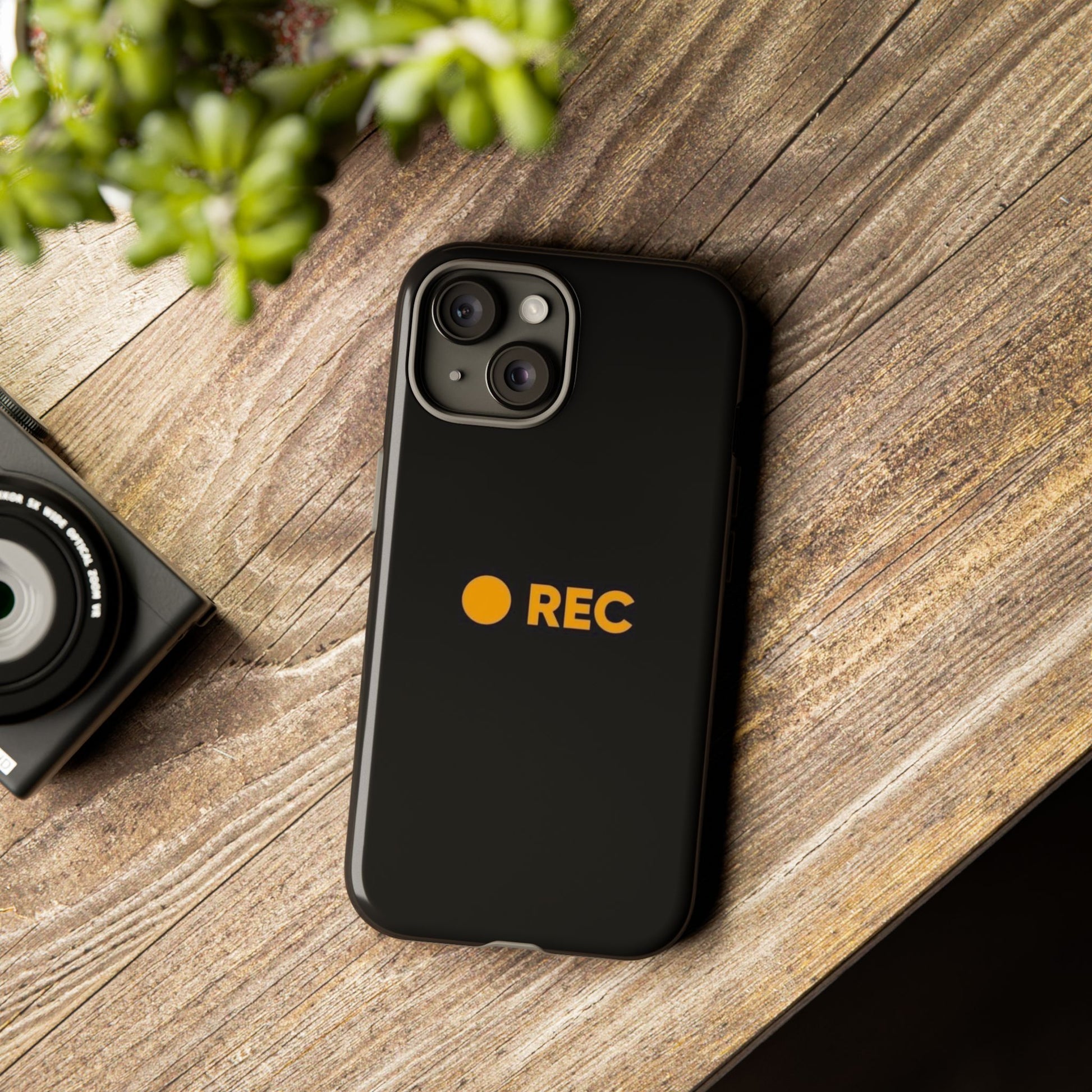 P*rn Hub Symbol Tough Cases - 'REC' Phone Case - Durable Black Design for Filmmakers and Creatives - Roe Creation