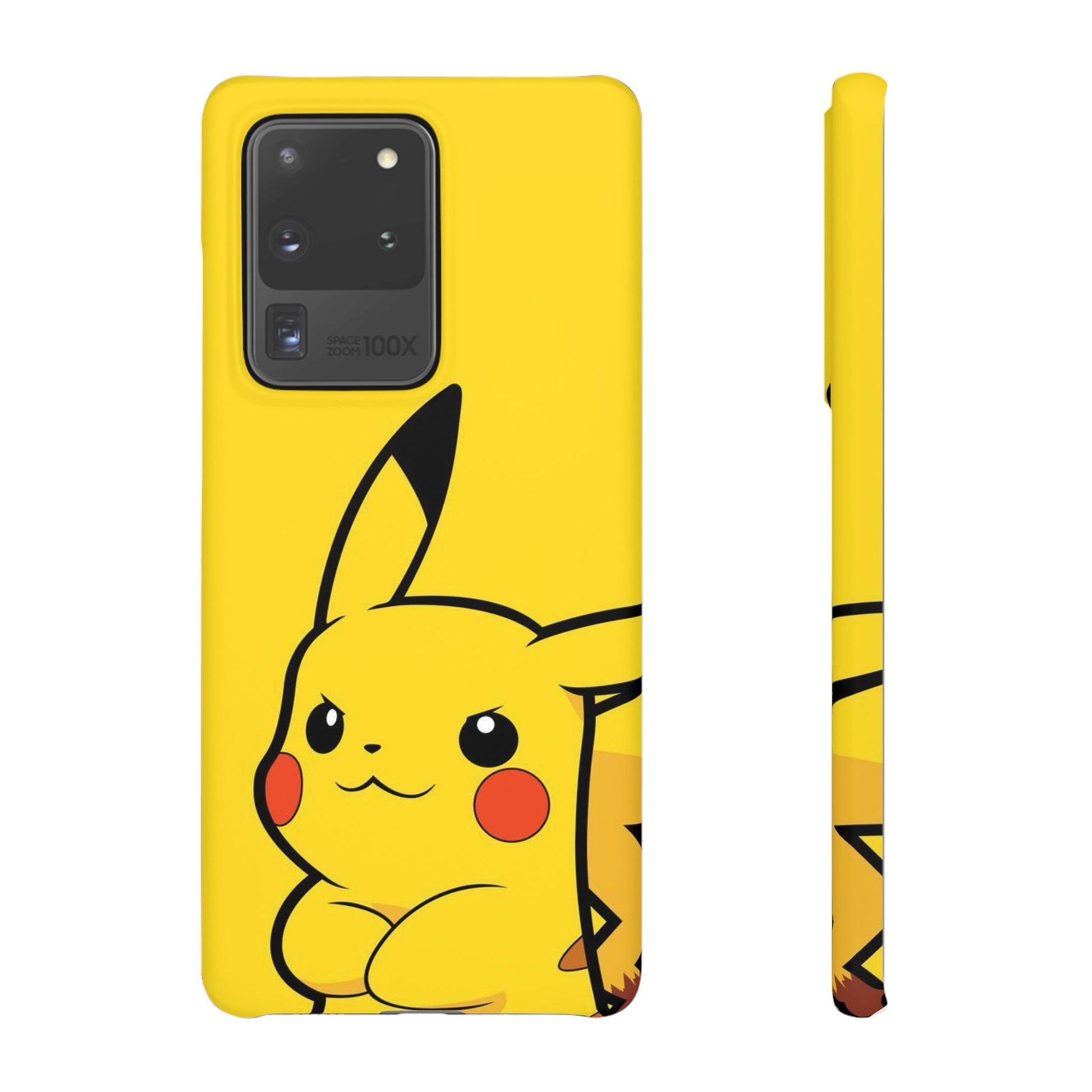 Pikachu Phone Case, Pokemon Phone Case, Snap Cases, Cartoon, Yellow, iPhone, Samsung - Roe Creation