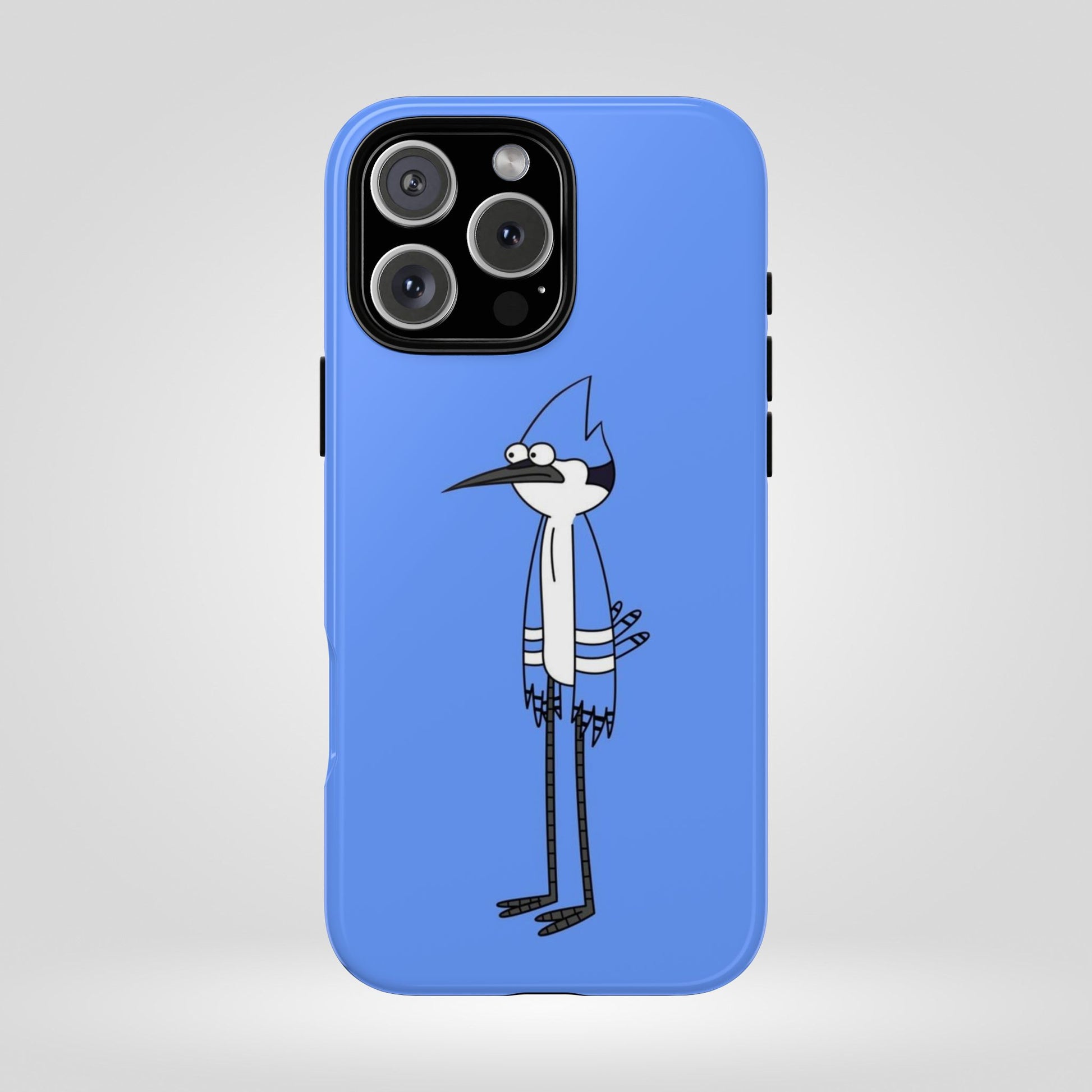 Regular Show Bold Blue Phone Case with Cartoon Design - Roe Creation