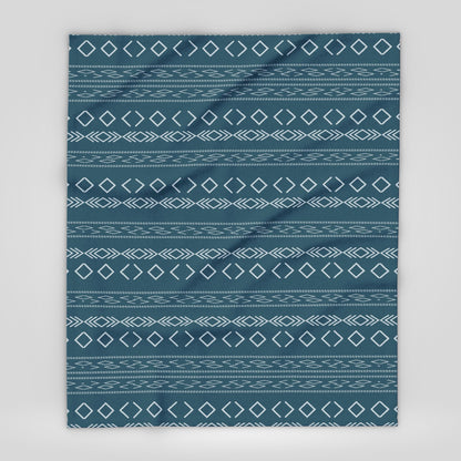 Boho Tribal Arctic Fleece Blanket - Stylish Winter Throw for Home Decor