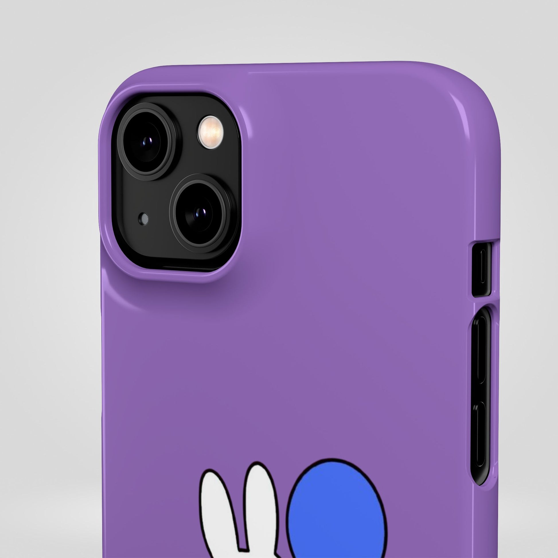 Miffy Phone Case, iPhone, Samsung Snap Case - Cartoon Fun Purple Phone Accessory for Kids and Adults - Roe Creation