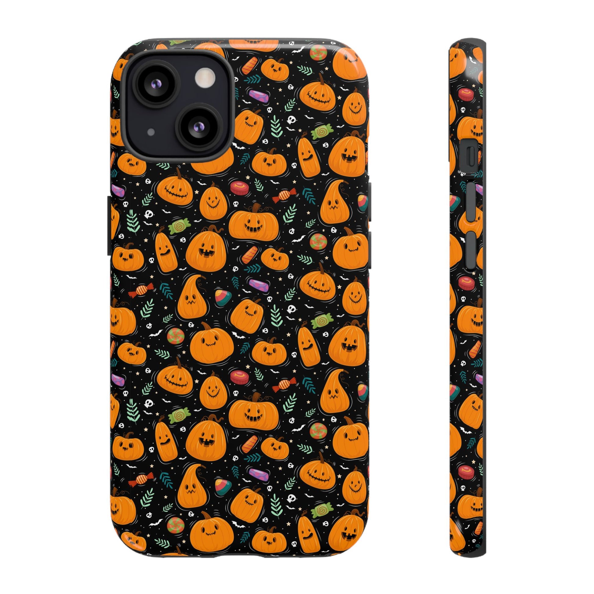 Halloween Phone Case for Gift, Pumpkin Pattern, iPhone & Samsung