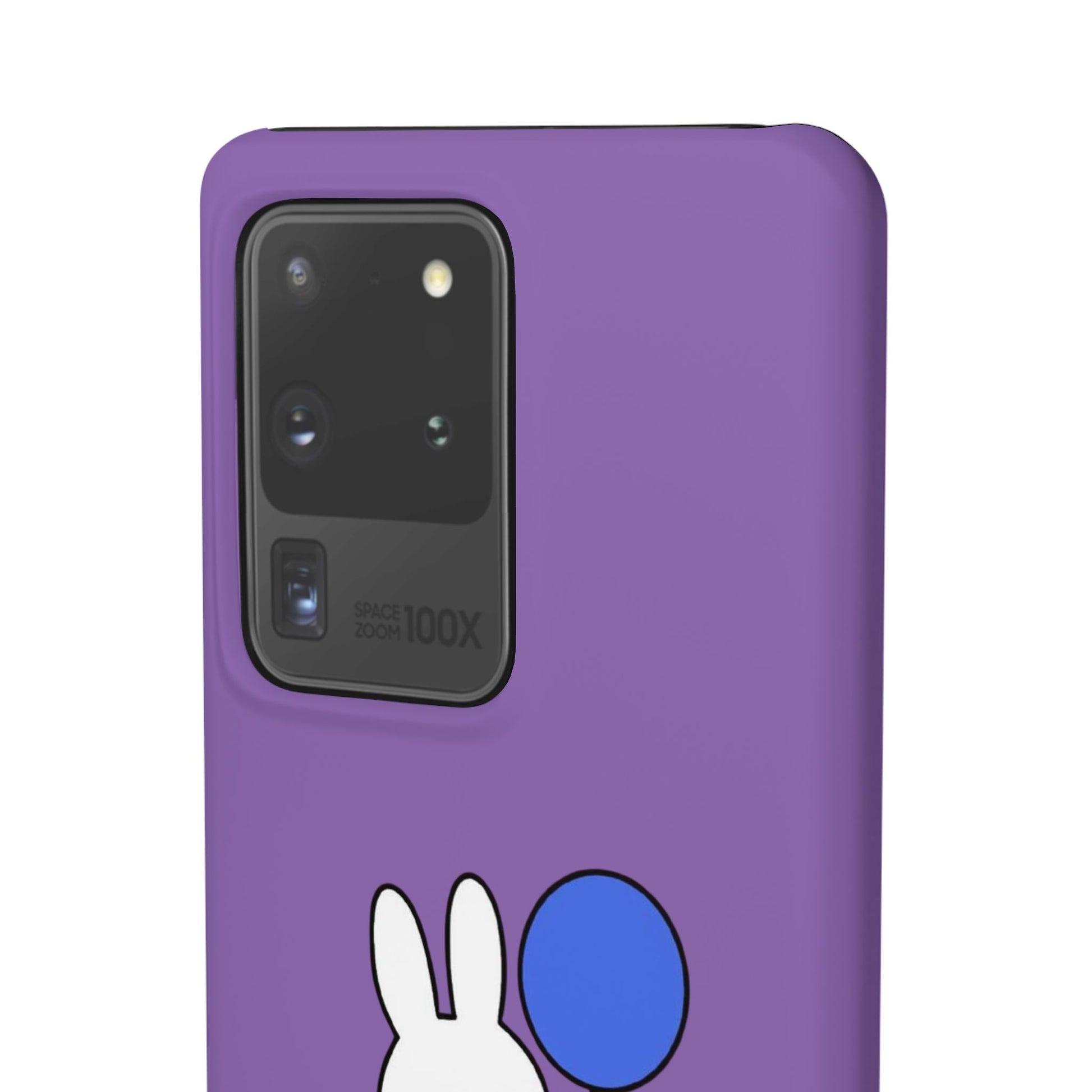 Miffy Phone Case, iPhone, Samsung Snap Case - Cartoon Fun Purple Phone Accessory for Kids and Adults - Roe Creation