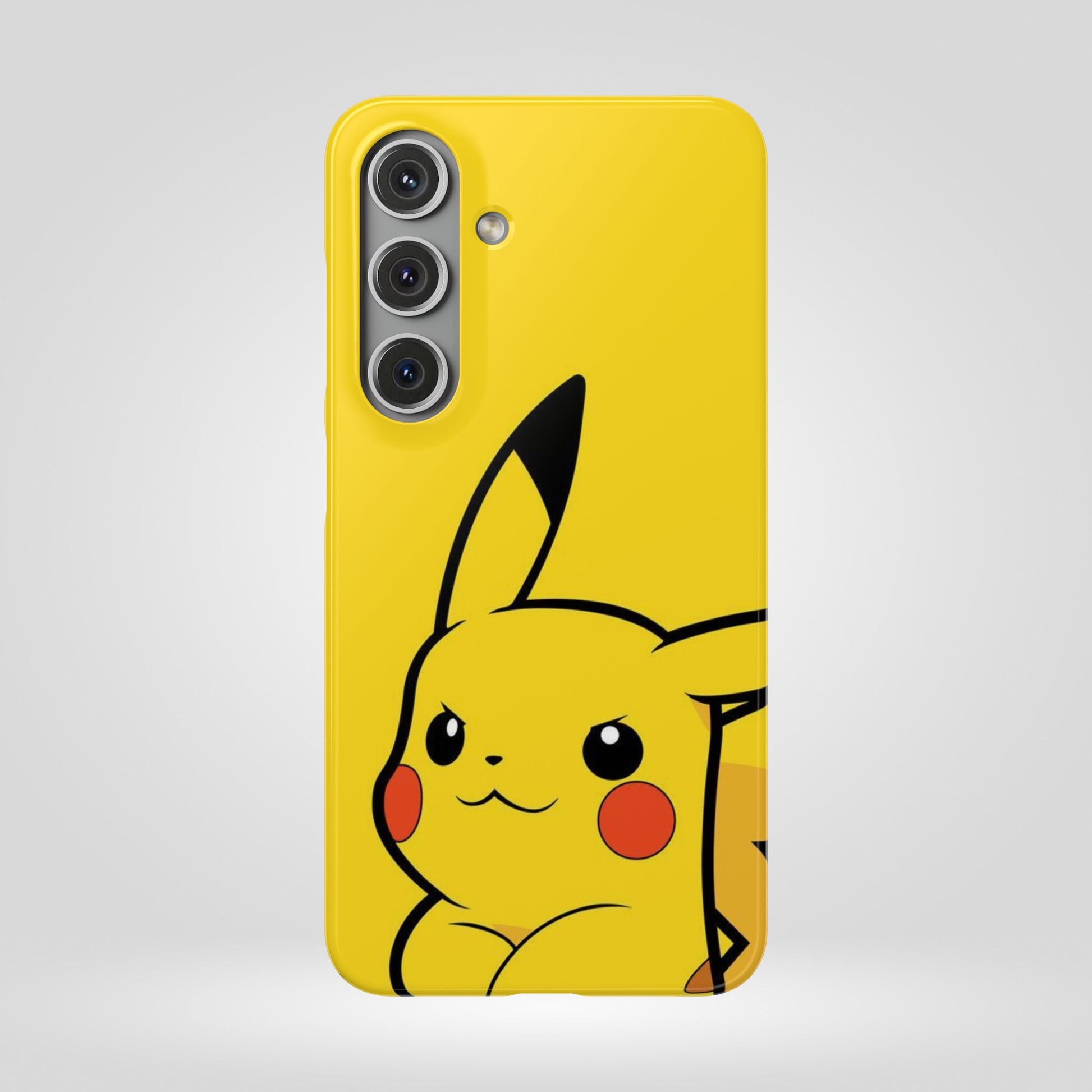 Pikachu Phone Case, Pokemon Phone Case, Snap Cases, Cartoon, Yellow, iPhone, Samsung - Roe Creation