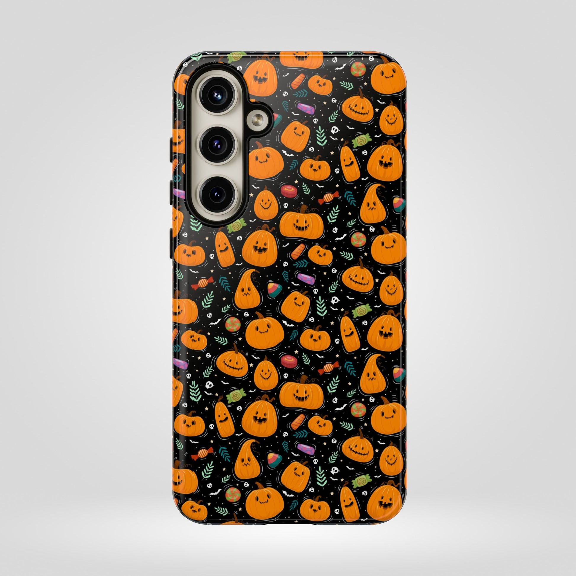 Halloween Phone Case for Gift, Pumpkin Pattern, iPhone & Samsung