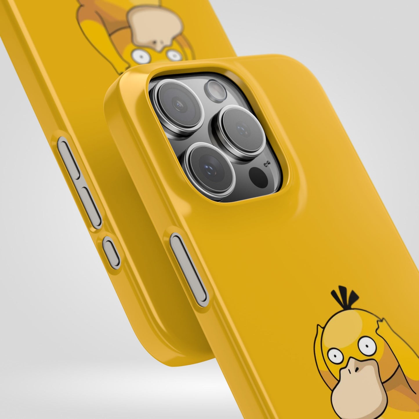 Psyduck Pokemon Snap Phone Cases, Yellow, Cartoon - iPhone, Samsung