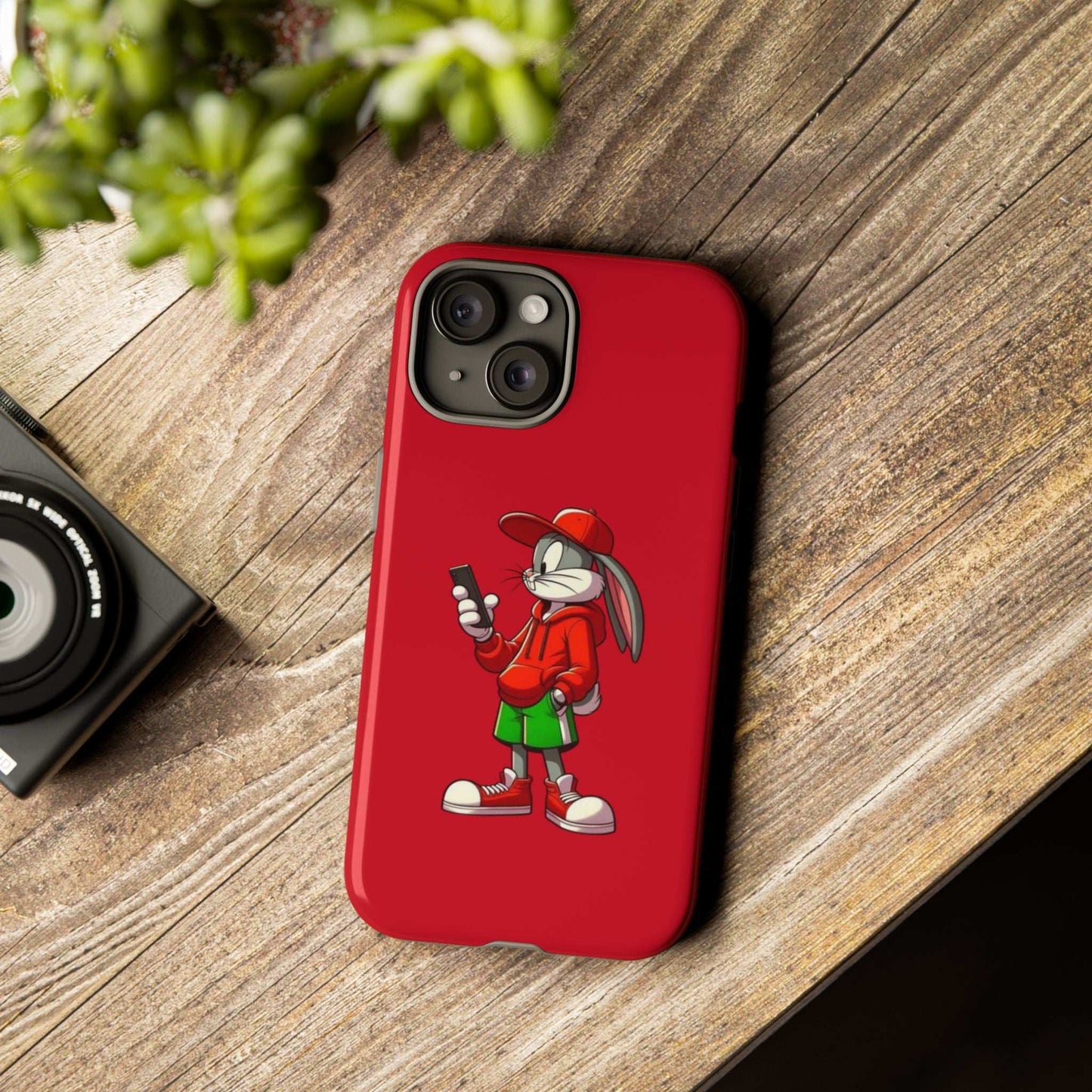 Bugs Bunny Cartoon Character Phone Case - Tough Cases Featuring Stylish Rabbit Design.