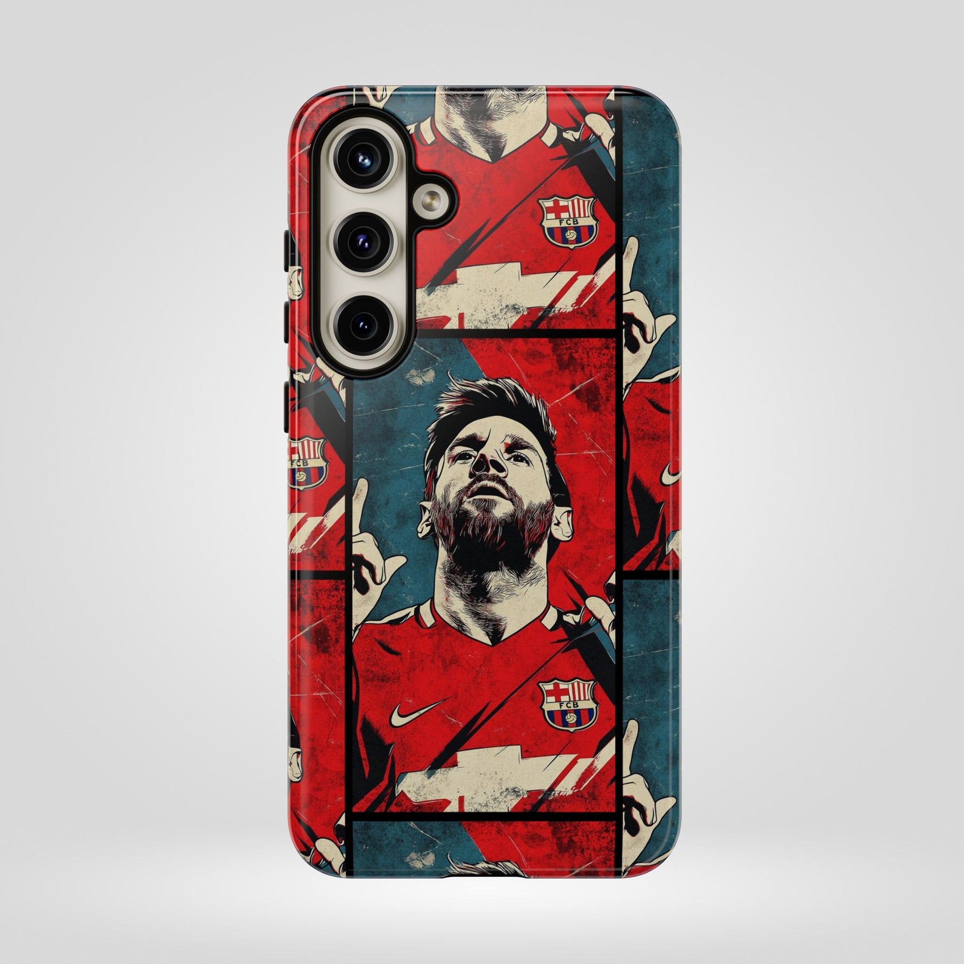 Lionel Messi Tough Phone Case - Messi Illustration for Fans - Roe Creation
