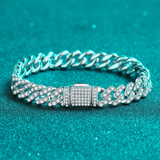 4.63 Carat Moissanite 925 Sterling Silver Bracelet - Roe Creation