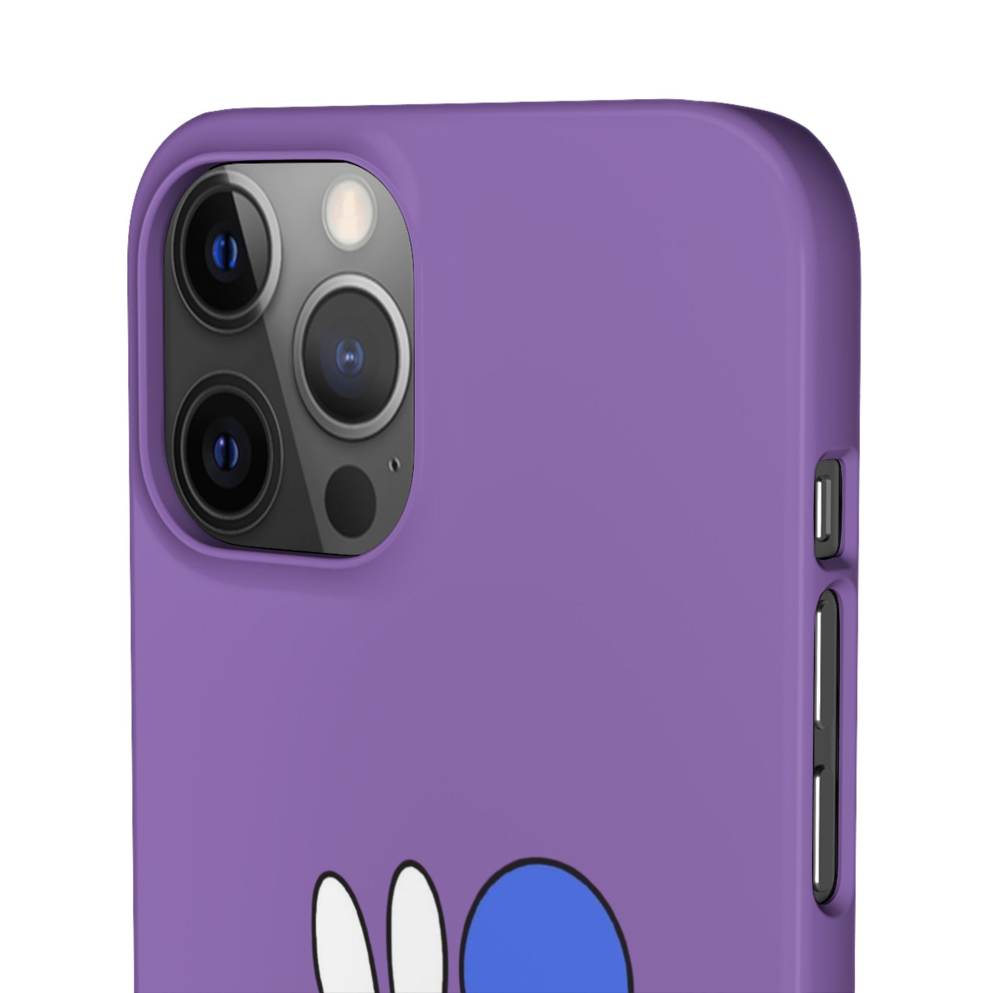 Miffy Phone Case, iPhone, Samsung Snap Case - Cartoon Fun Purple Phone Accessory for Kids and Adults - Roe Creation