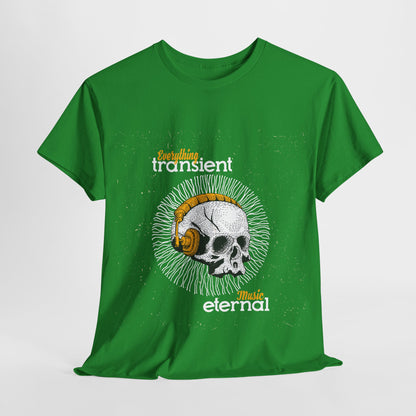 Eternal Music Unisex Heavy Cotton Tee - Transient Design for Music Lovers - Roe Creation