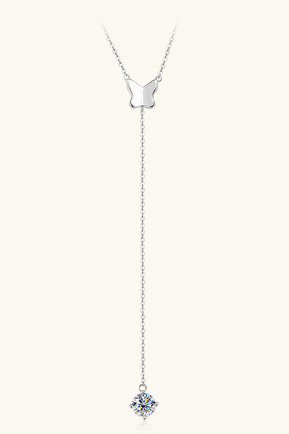 1 Carat Moissanite 925 Sterling Silver Necklace - Roe Creation