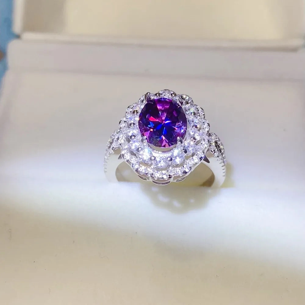 2 Carat Moissanite 925 Sterling Silver Ring - Roe Creation