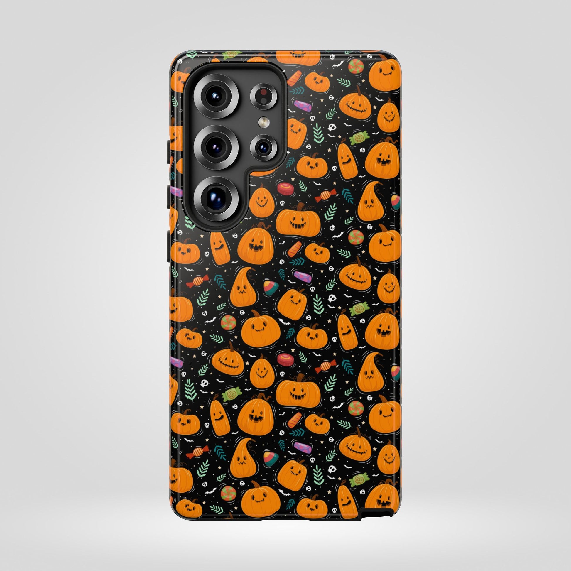 Halloween Phone Case for Gift, Pumpkin Pattern, iPhone & Samsung