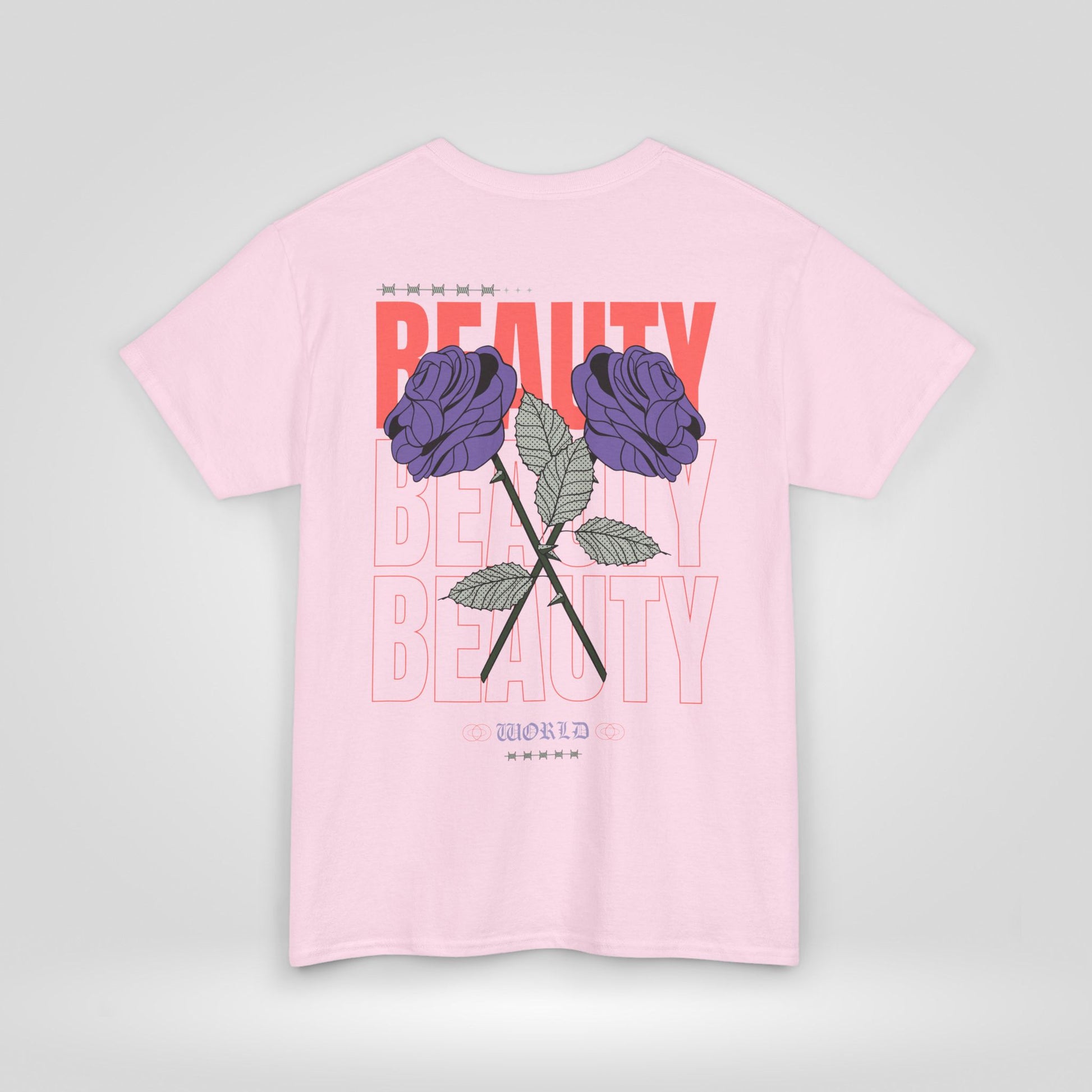 Beautiful Blooms Unisex Heavy Cotton Tee - Flower Graphics, Stylish Shirt, Gift for Her, Trendy Casual Wear, Art Lover Apparel - Roe Creation
