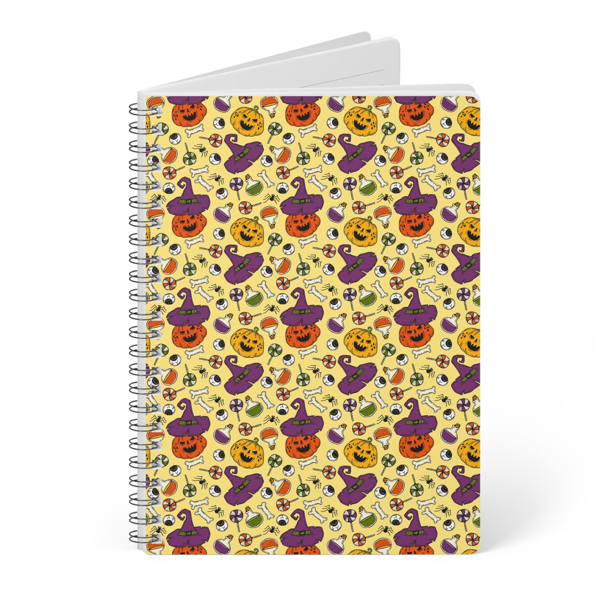 Halloween Themed Notebook for Gift, Pumpkin Patterned (A5)