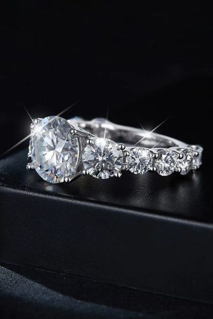 8 Carat Moissanite 925 Sterling Silver Ring - Roe Creation