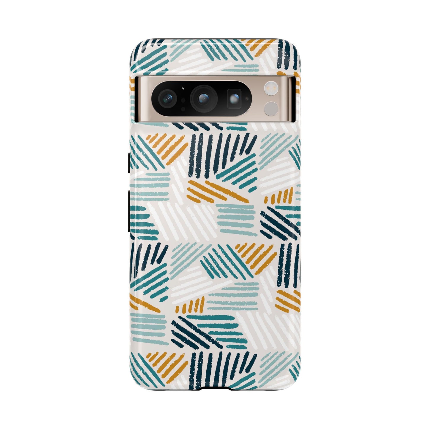 Stylish Tough Phone Case with Geometric Design