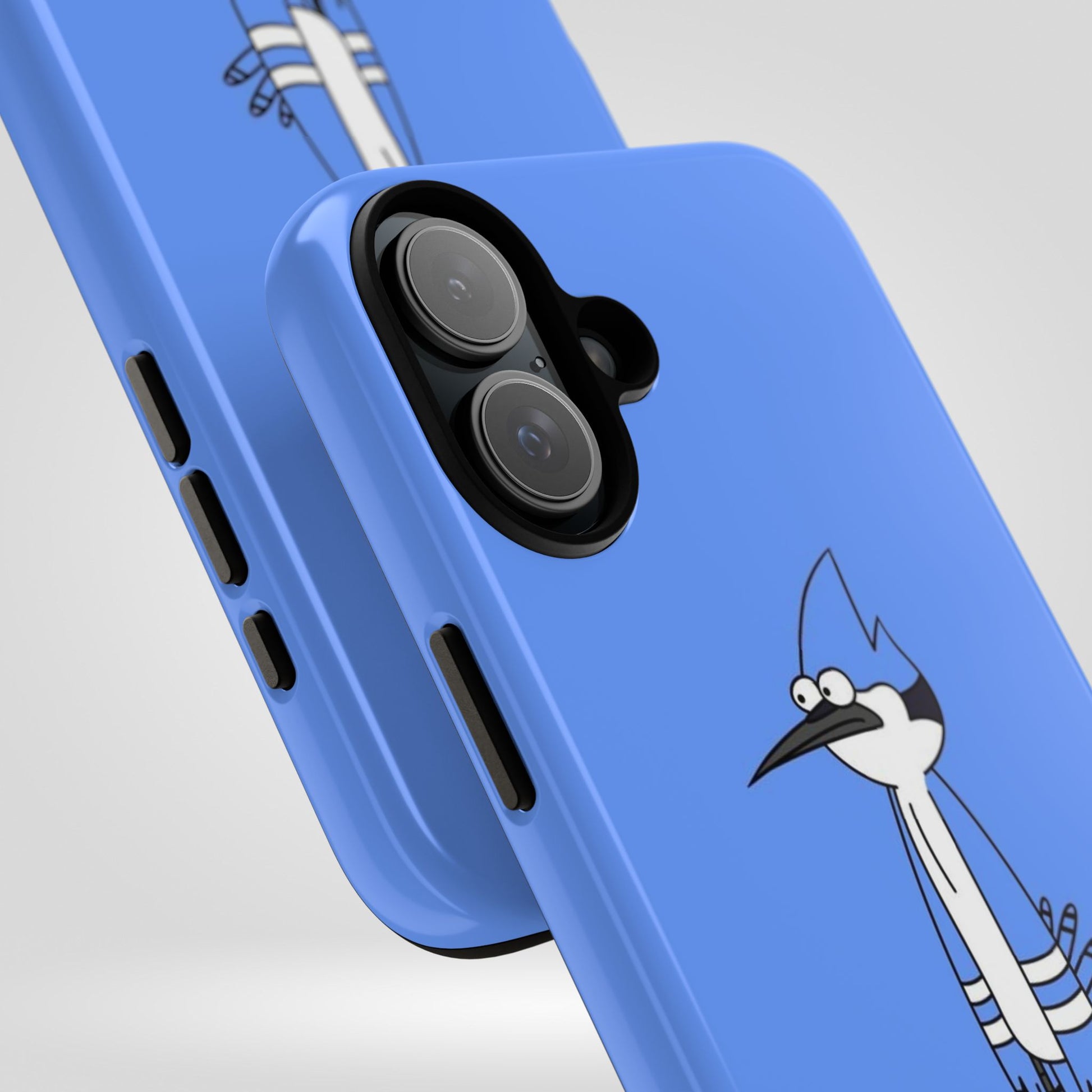Regular Show Bold Blue Phone Case with Cartoon Design - Roe Creation