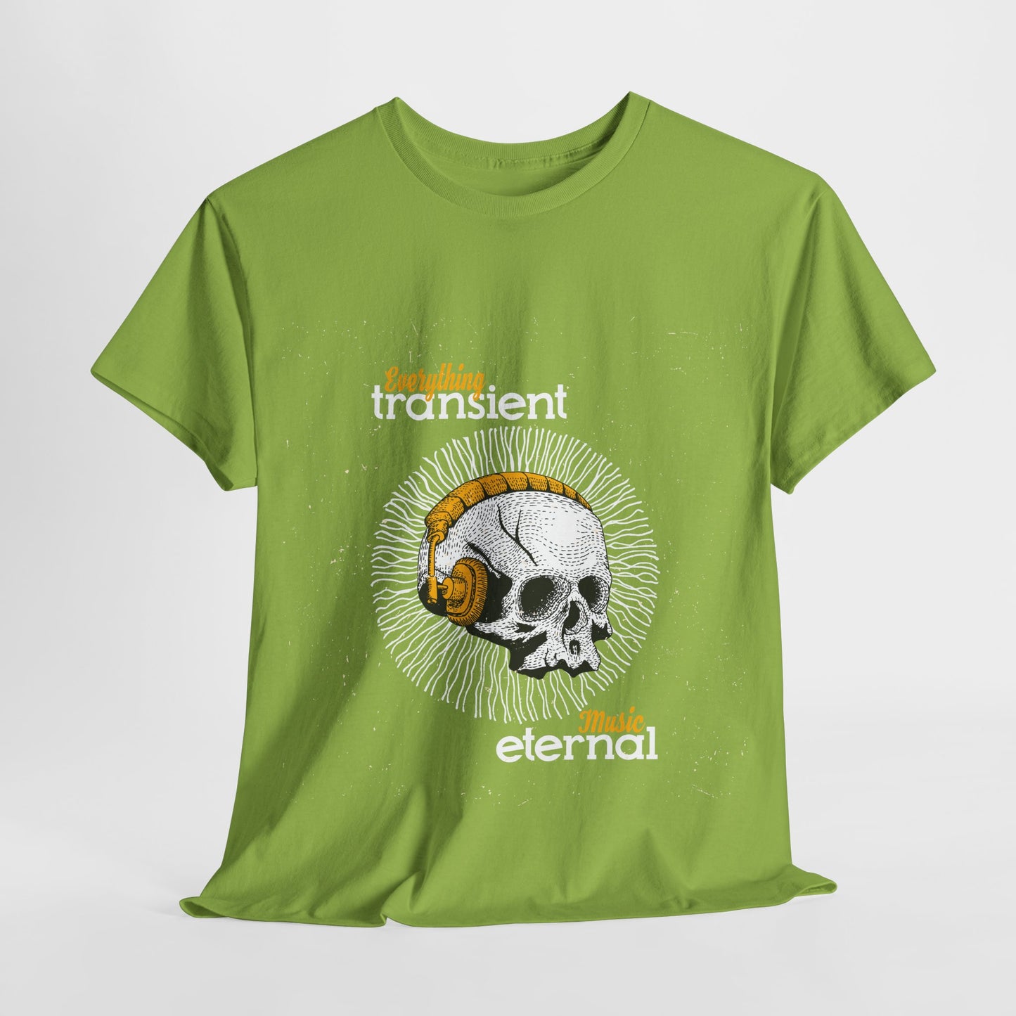 Eternal Music Unisex Heavy Cotton Tee - Transient Design for Music Lovers - Roe Creation