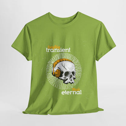 Eternal Music Unisex Heavy Cotton Tee - Transient Design for Music Lovers - Roe Creation