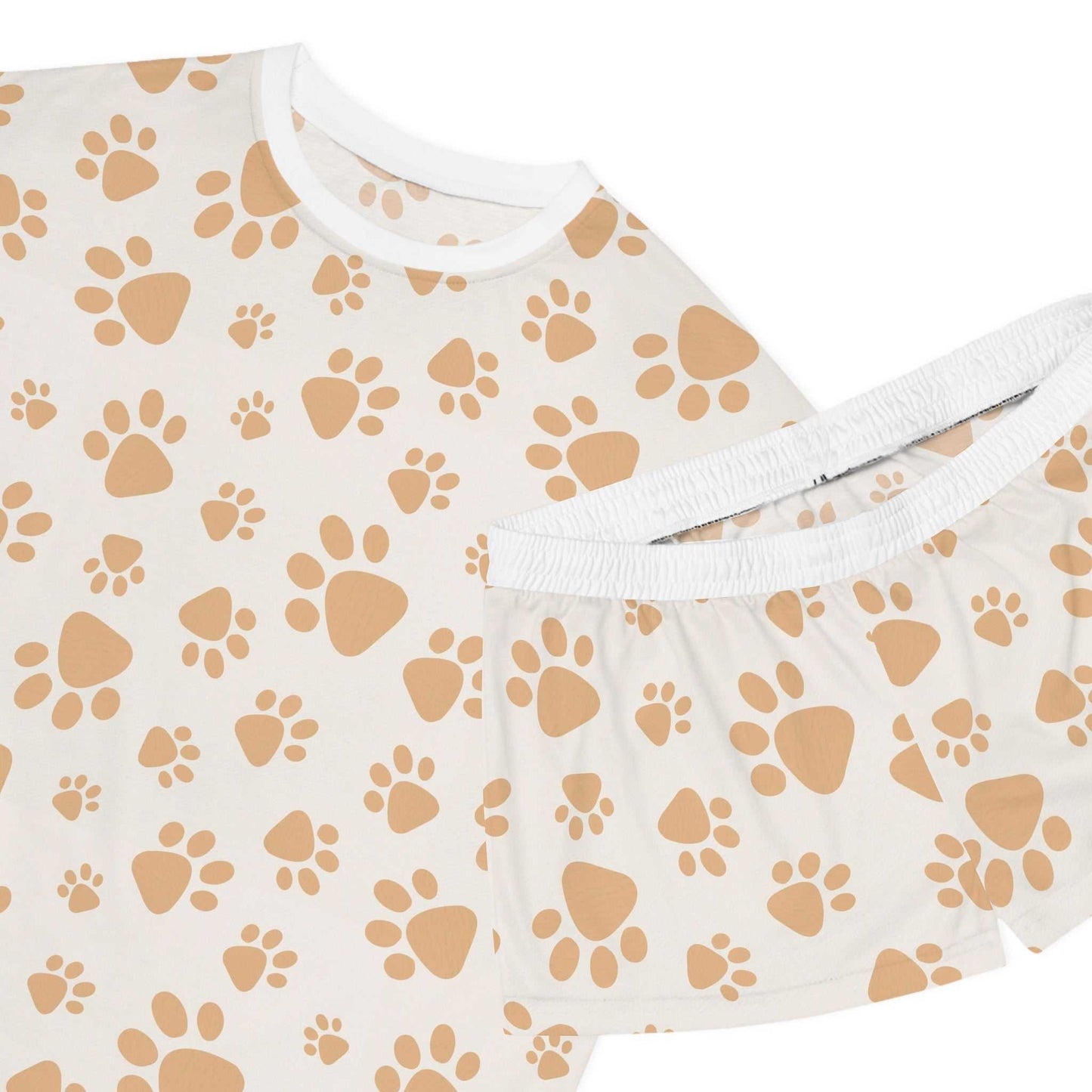 Cozy Women's Pajama Set - Cute Pet Paw Print, Sleepwear, Gift for Pet Lovers, - Roe Creation