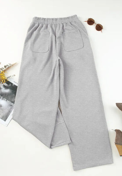 Elastic Waist Sweatpants with Pockets - Roe Creation