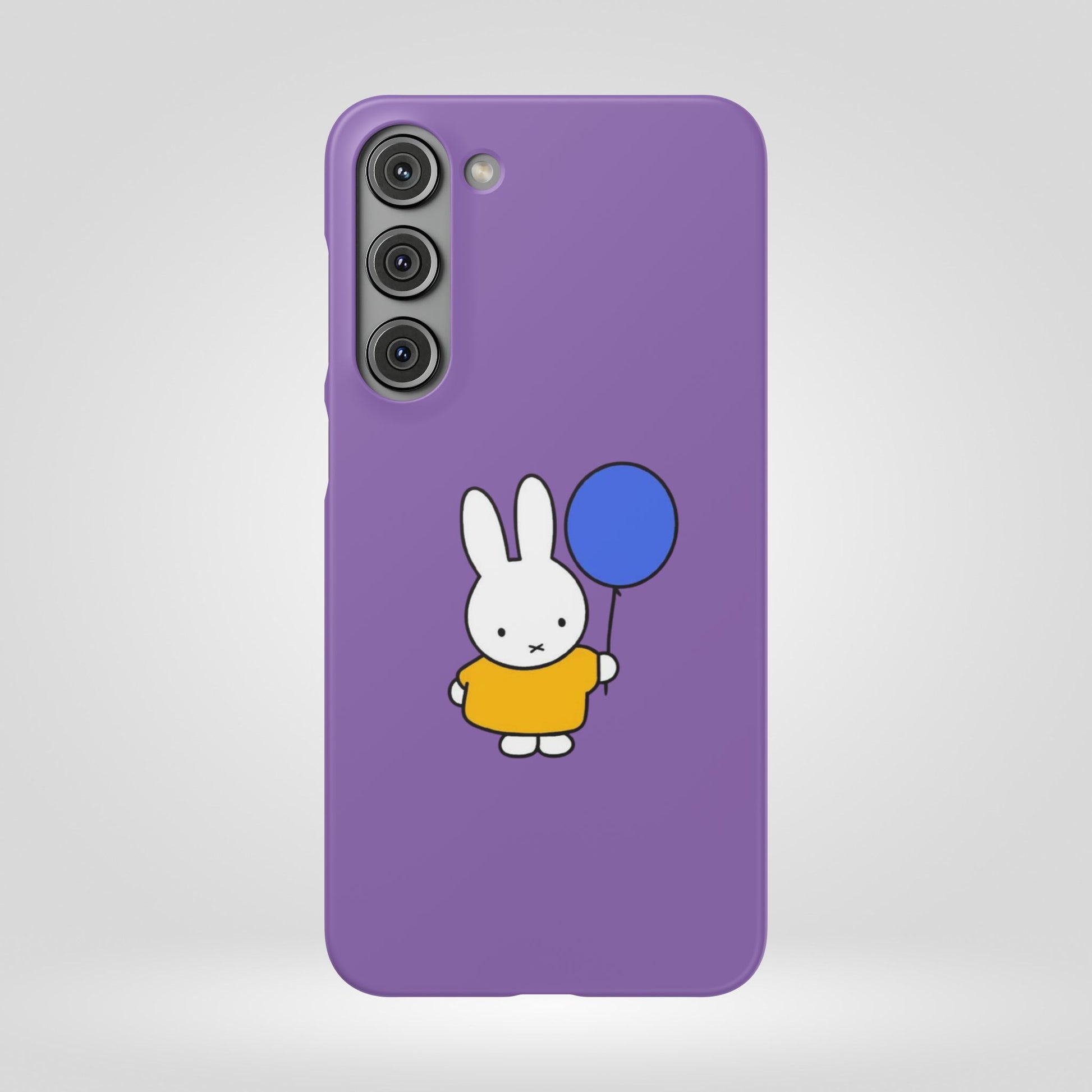 Miffy Phone Case, iPhone, Samsung Snap Case - Cartoon Fun Purple Phone Accessory for Kids and Adults - Roe Creation