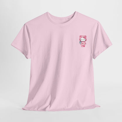 Cute Hello Kitty Unisex Heavy Cotton Tee - Perfect for Kids and Fans of Pop Culture - Roe Creation