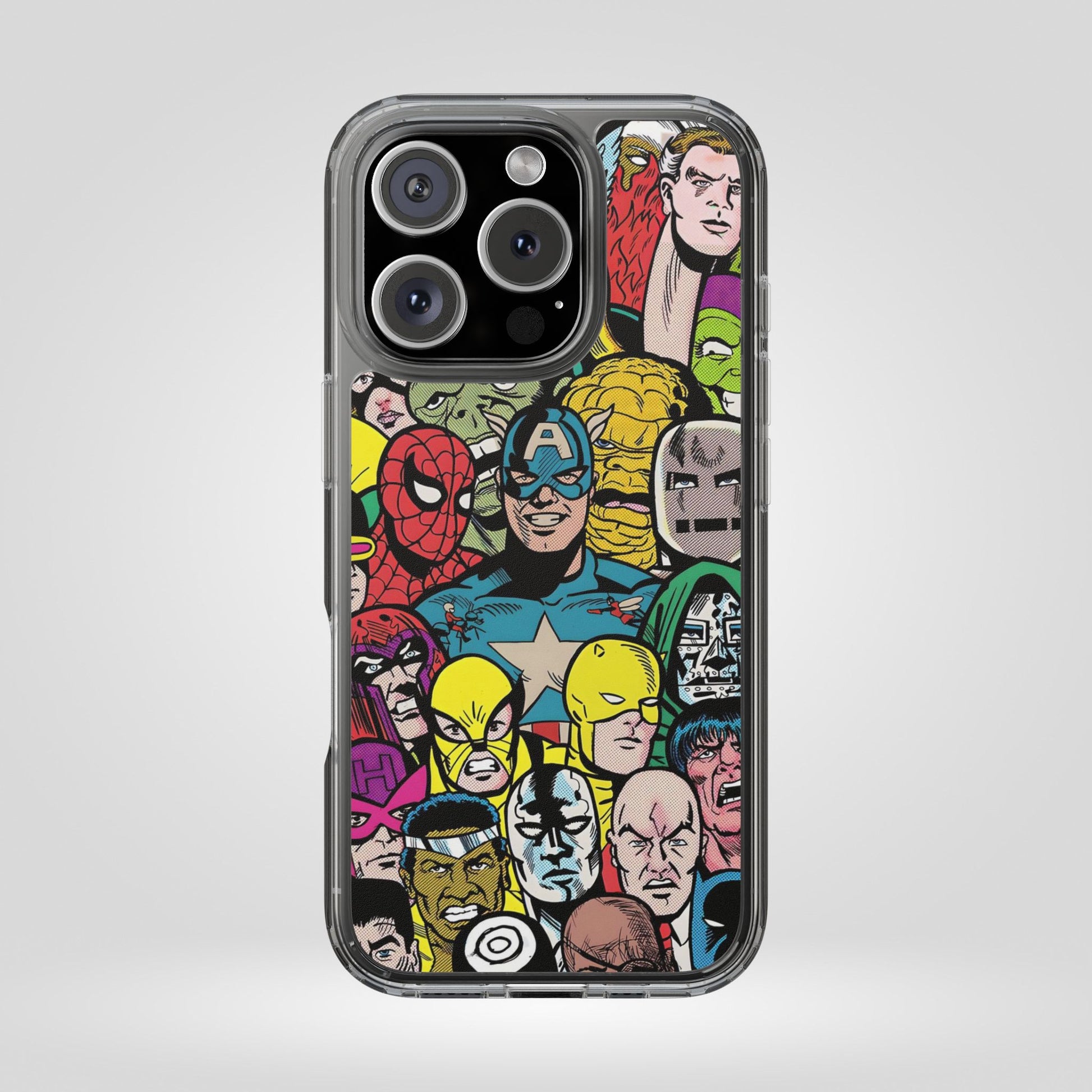 Marvel Superhero Clear iPhone Case - Comic Collection Design - Roe Creation