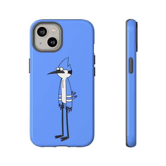 Regular Show Bold Blue Phone Case with Cartoon Design