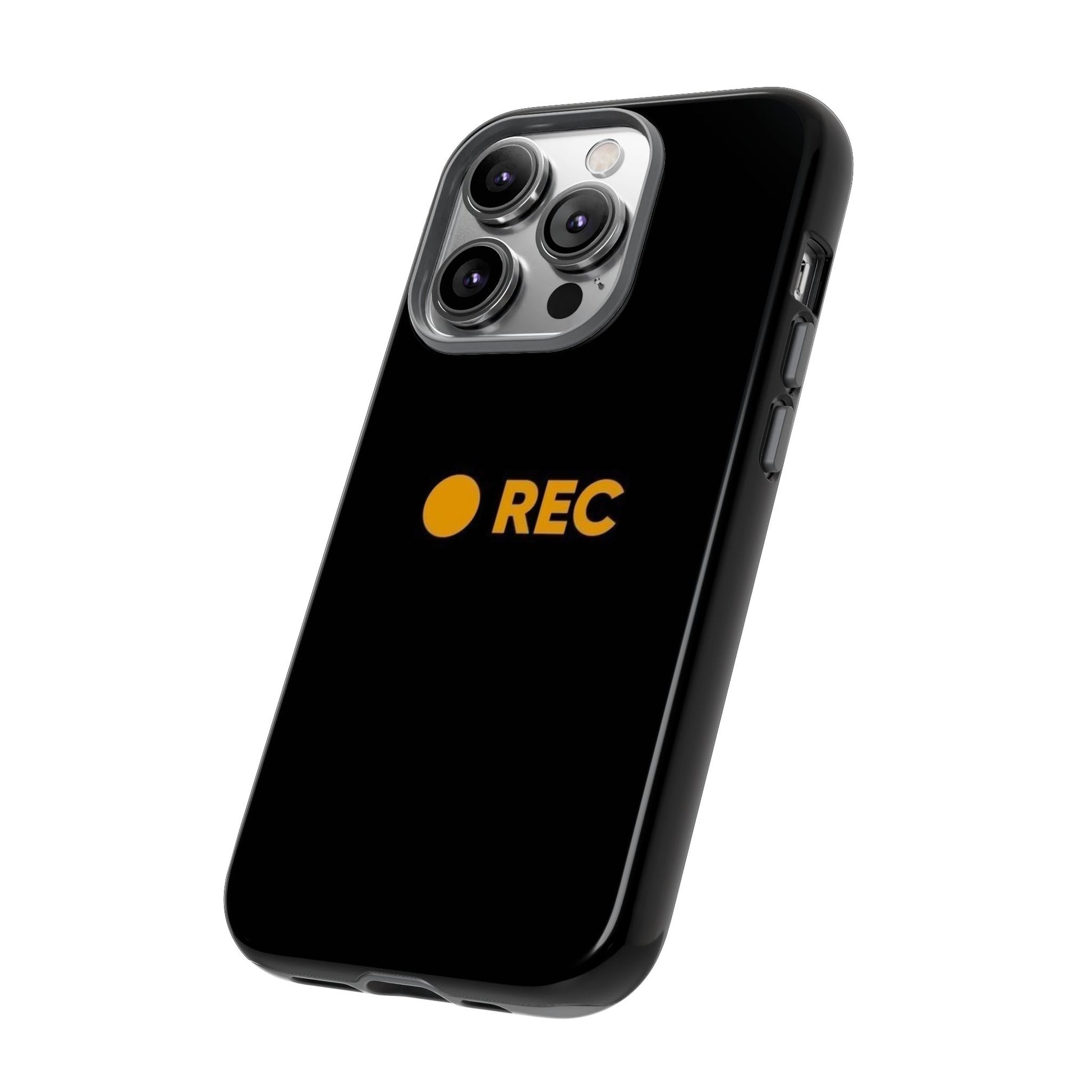 P*rn Hub Symbol Tough Cases - 'REC' Phone Case - Durable Black Design for Filmmakers and Creatives - Roe Creation