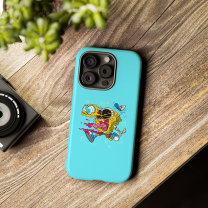Funny SpongeBob Tough iPhone Case – Cartoon Vibes for Kids & Adults
