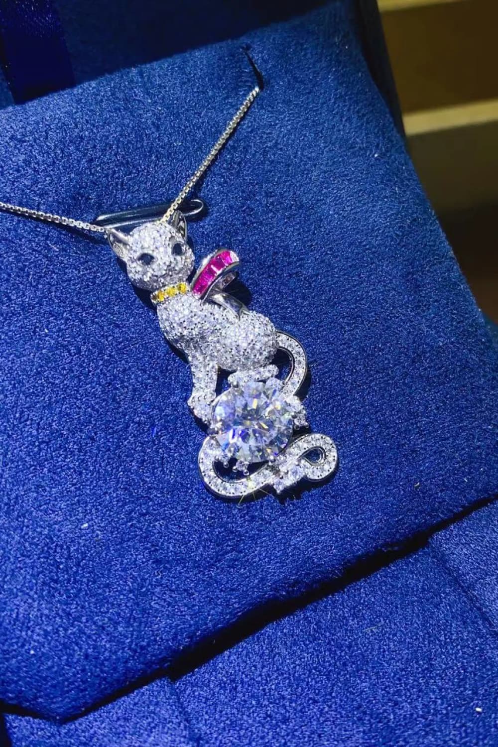 2 Carat Moissanite 925 Sterling Silver Necklace - Roe Creation