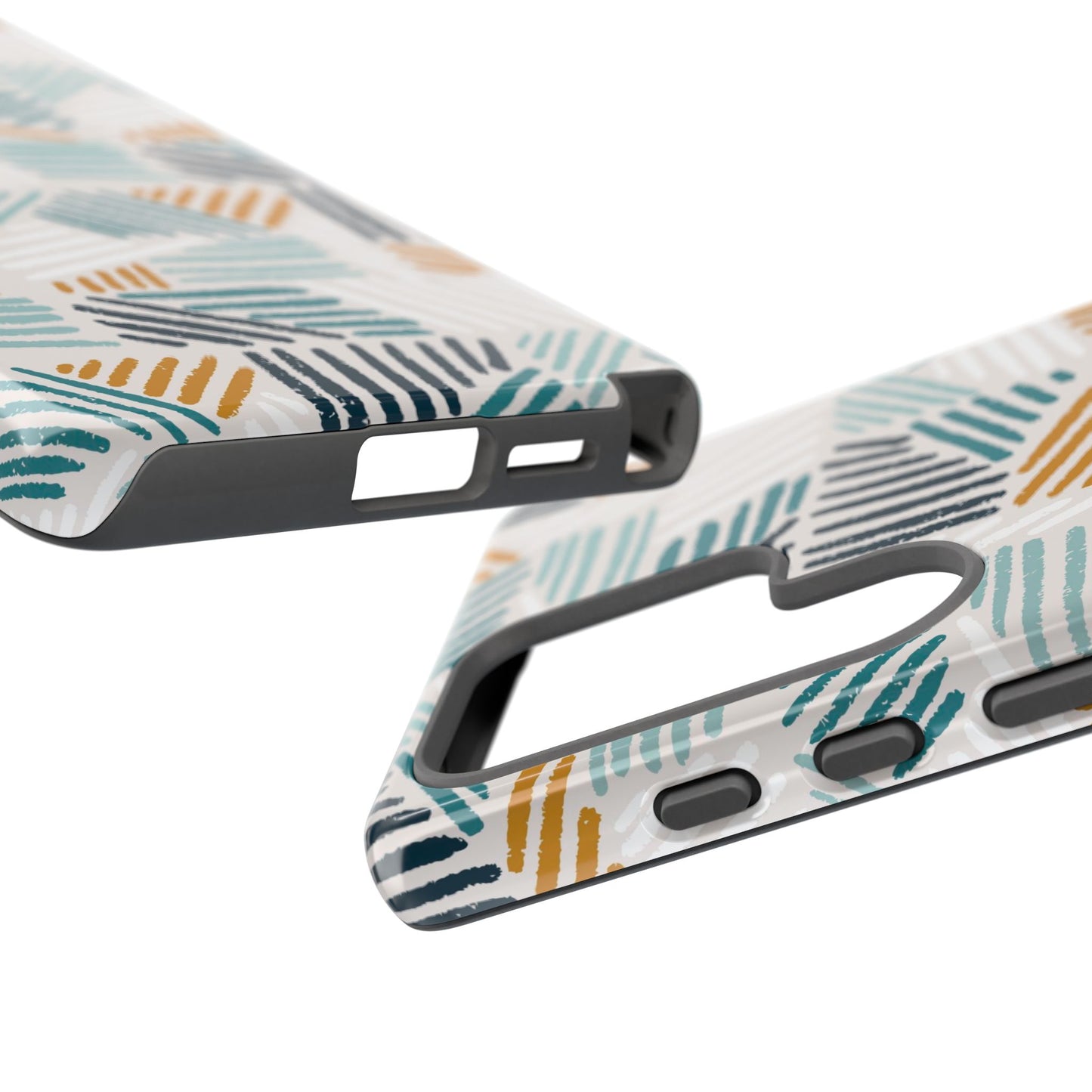 Stylish Tough Phone Case with Geometric Design