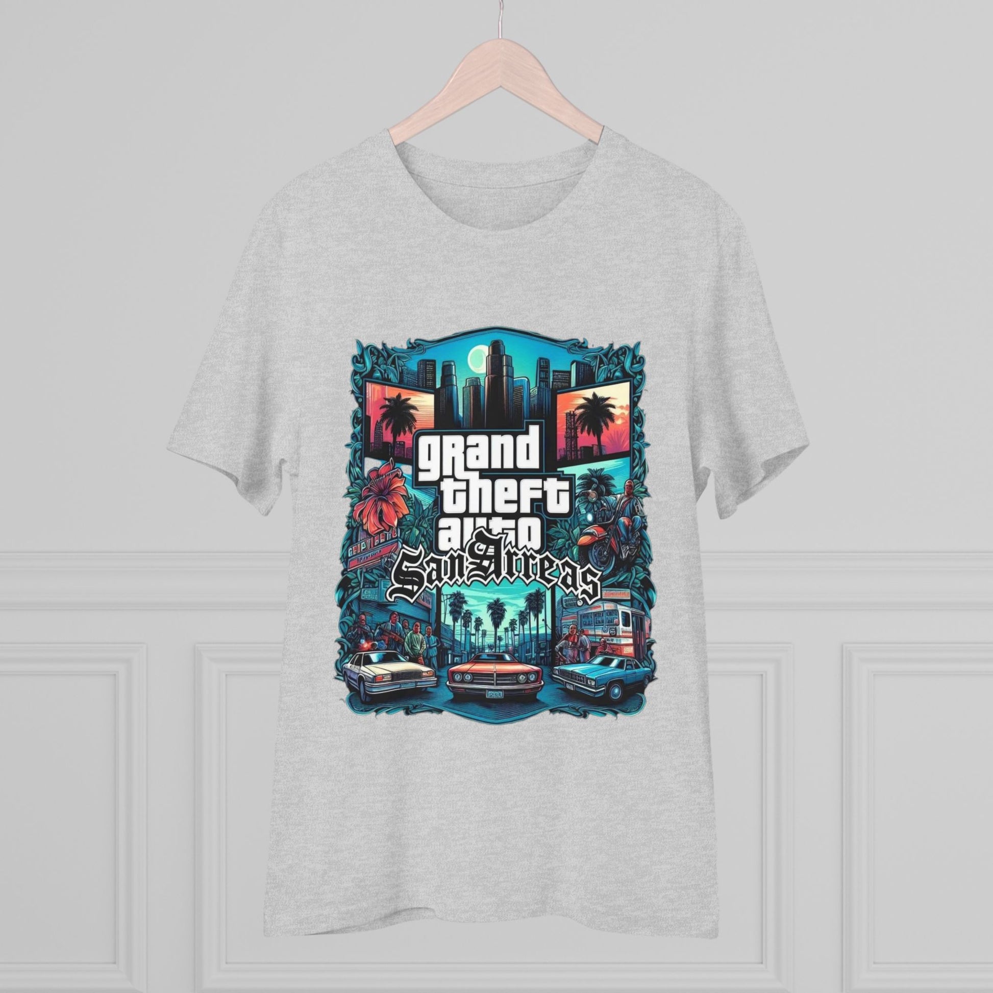 Retro GTA-Inspired Unisex T-Shirt, Gamer Gift, Casual Wear, Streetwear, Urban Style, Cool Graphic Tee - Roe Creation