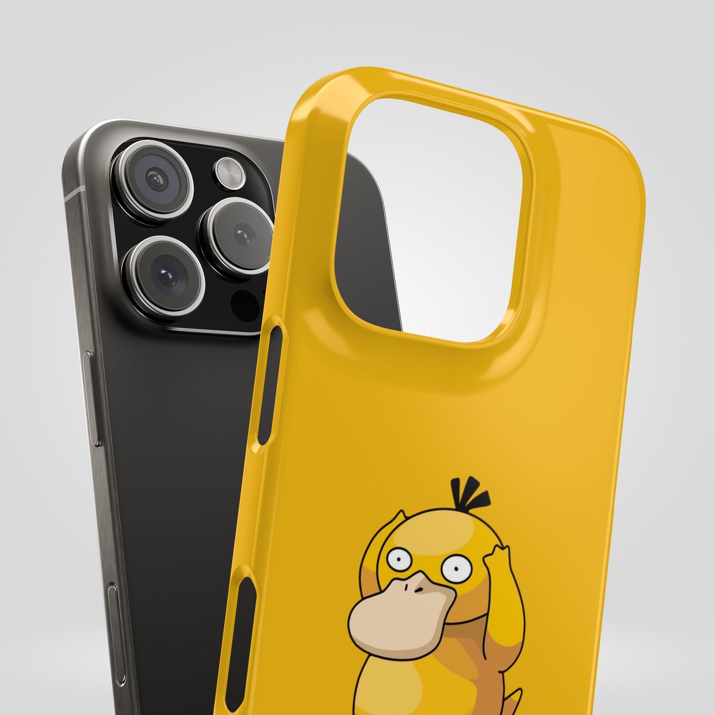 Psyduck Pokemon Snap Phone Cases, Yellow, Cartoon - iPhone, Samsung