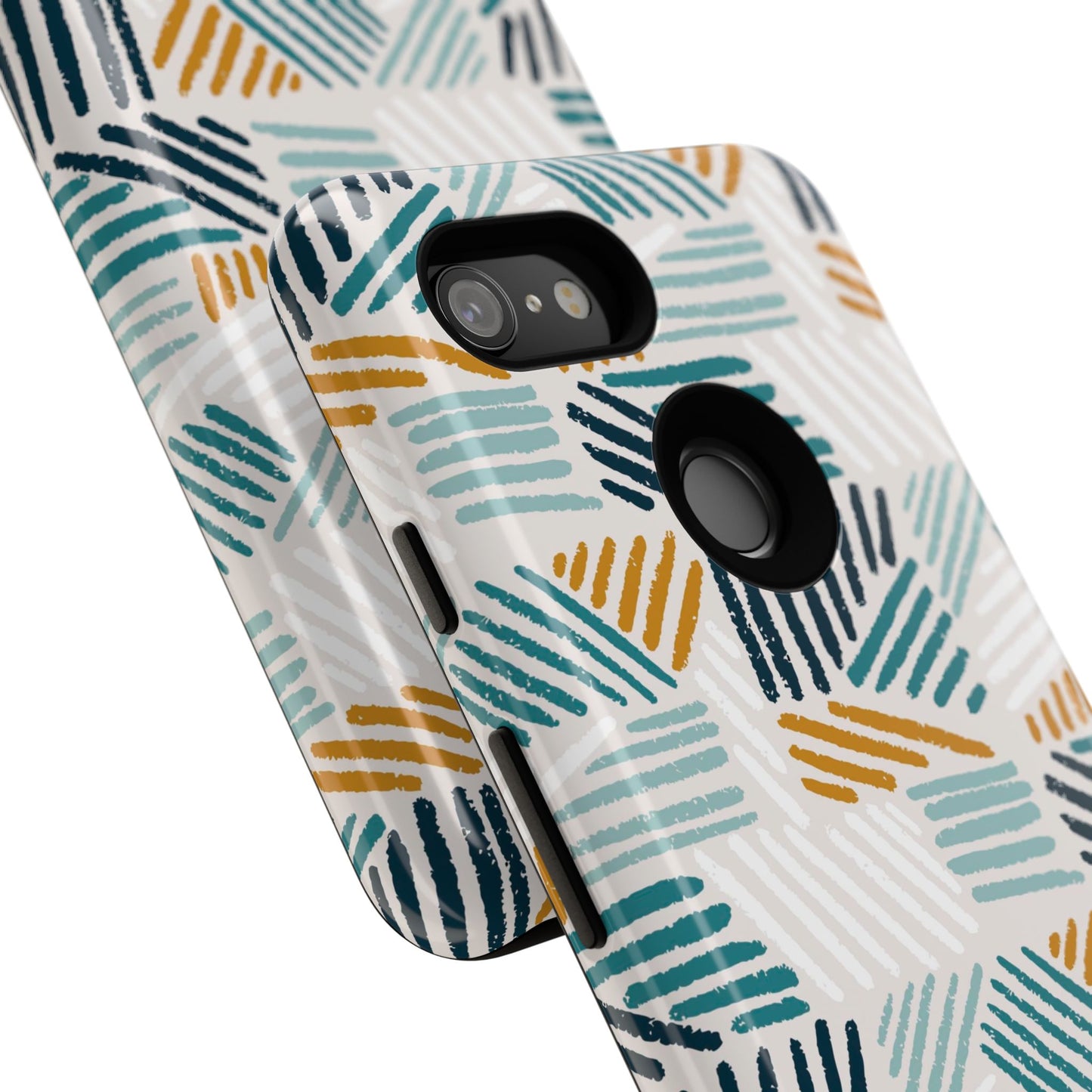 Stylish Tough Phone Case with Geometric Design