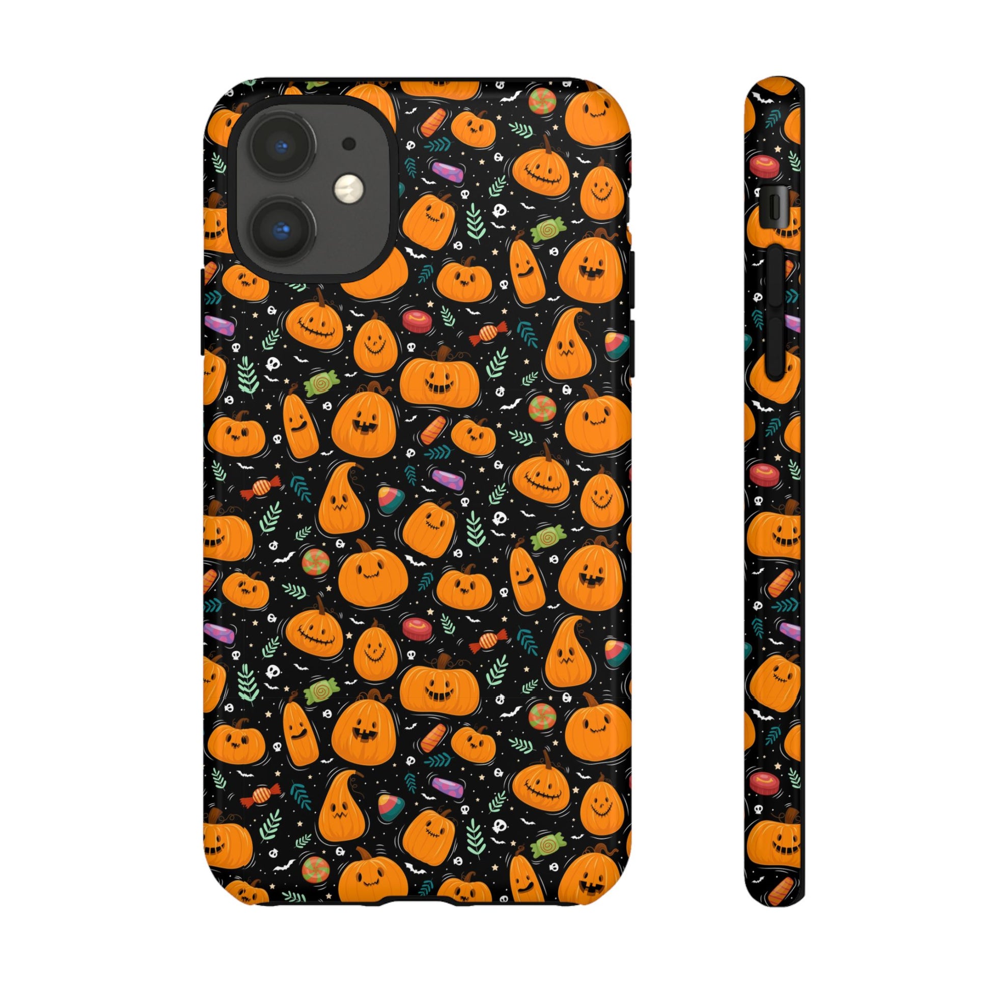 Halloween Phone Case for Gift, Pumpkin Pattern, iPhone & Samsung