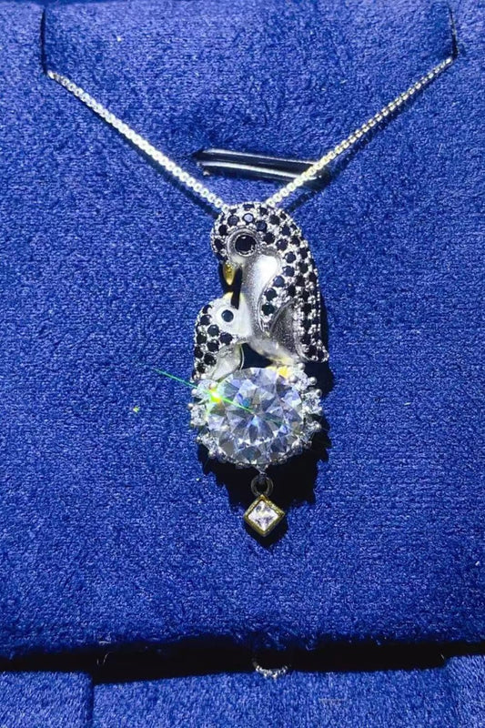 2 Carat Moissanite 925 Sterling Silver Necklace - Roe Creation