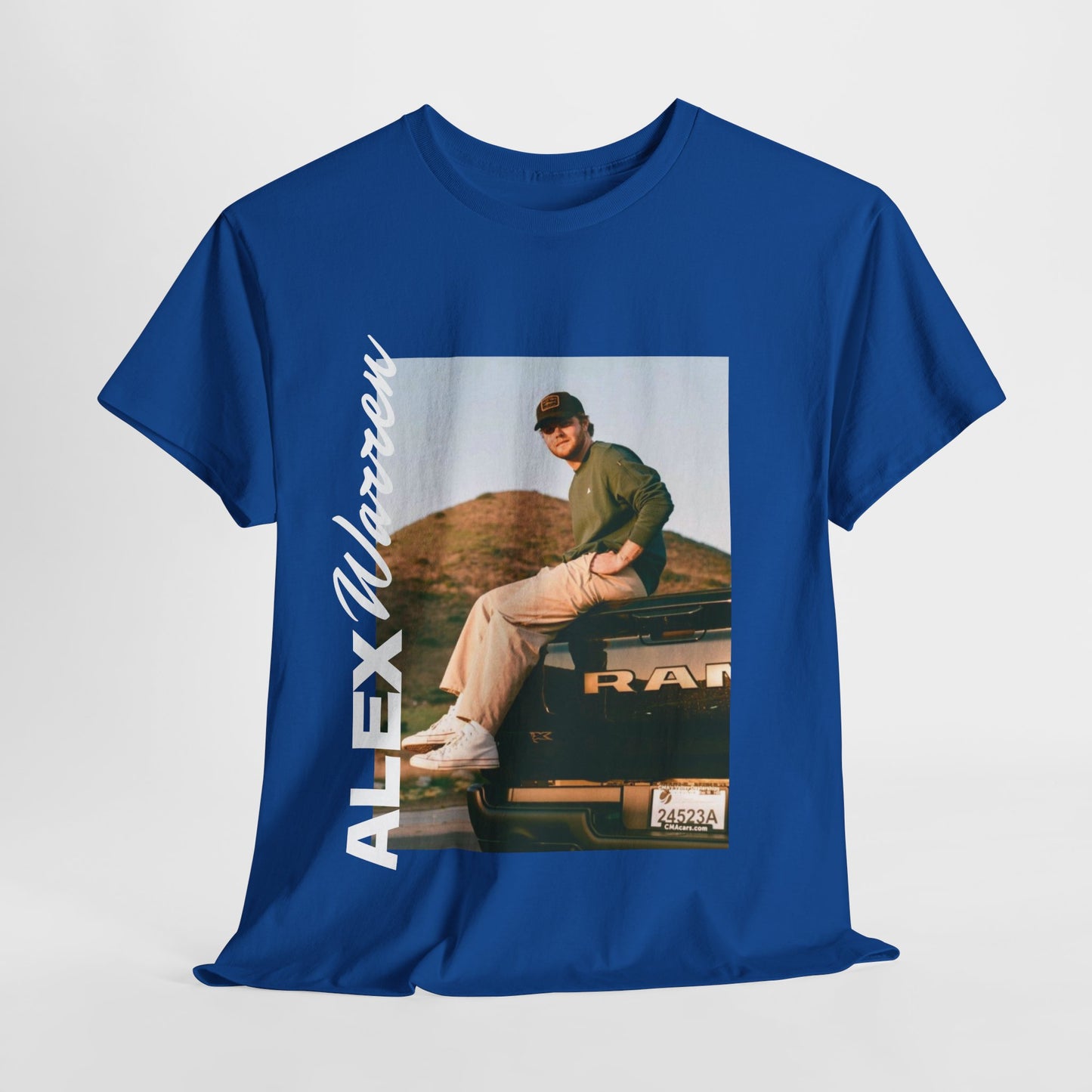 Alex Warren Unisex Heavy Cotton Tee - Stylish Retro Graphic T-Shirt for Men & Women