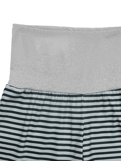 Striped Wide Leg Pants - Roe Creation