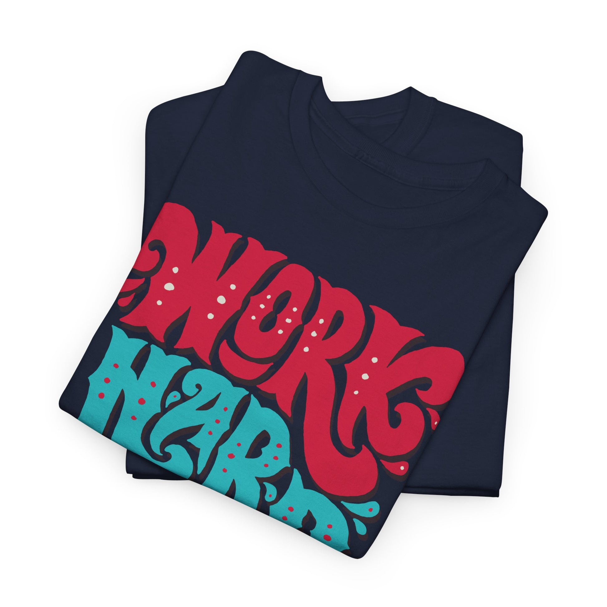 Motivational Unisex Heavy Cotton Tee - 'Work Hard, Dream Big' - Roe Creation