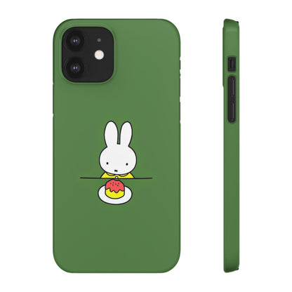 Miffy Phone Case, Snap Case, Green Miffy - iPhone, Samsung